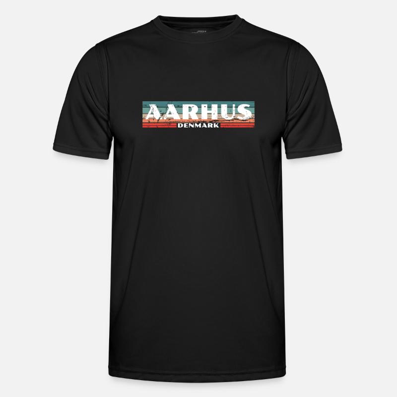 Aarhus Danemark Danemark Vintage Danois T-shirt sport Homme