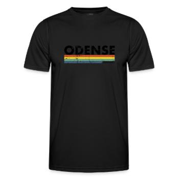 Odense Danemark Danemark Vintage Danois - T-shirt sport Homme - noir - Devant - AI Model Male 178 dark (178cm)