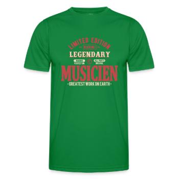 Musicien - T-shirt sport Homme - vert - Devant - AI Model Male 178 dark (178cm)