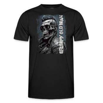Grumpy old man - Männer Funktions-T-Shirt - Schwarz - Vorne - AI Model Male 178 dark (178cm)