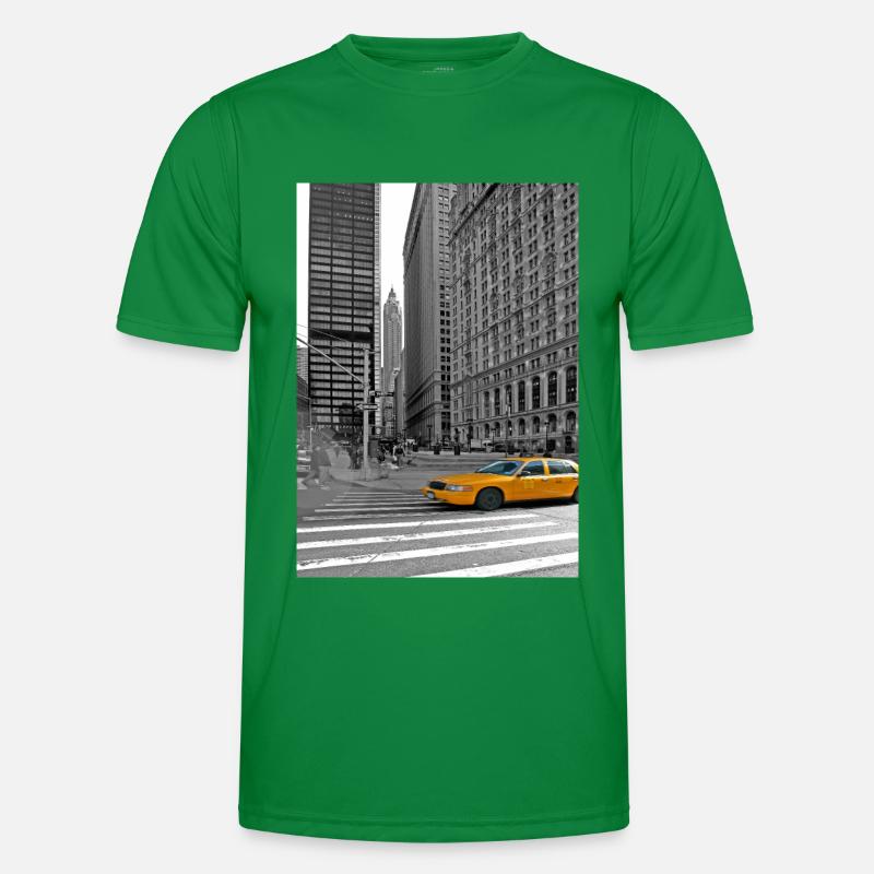 NYC Yellow Cabs Trinity Place Men's Functional T-Shirt