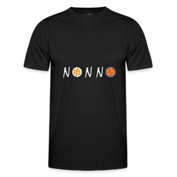 Italien Opa italienischer Nonno - Männer Funktions-T-Shirt - Schwarz - Vorne - AI Model Male 178 dark (178cm)