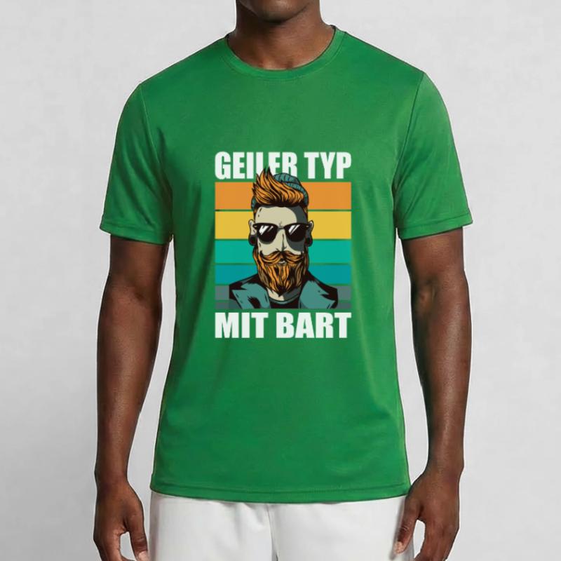 Bart Bartträger bartpflege Schnurrbart Hipster Männer Funktions-T-Shirt