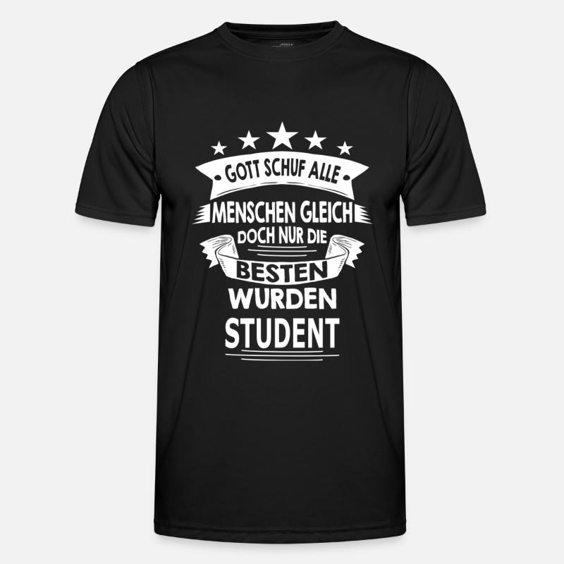 STUDENT - Männer Funktions-T-Shirt - Schwarz