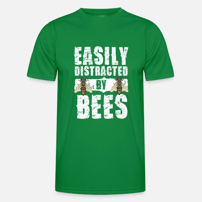 Easily distracted by bees Bee lovers Men's Functional T-Shirt
