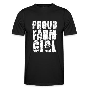 Stolze Bäuerin Landleben Stärke - Männer Funktions-T-Shirt - Schwarz - Vorne - AI Model Male 178 dark (178cm)
