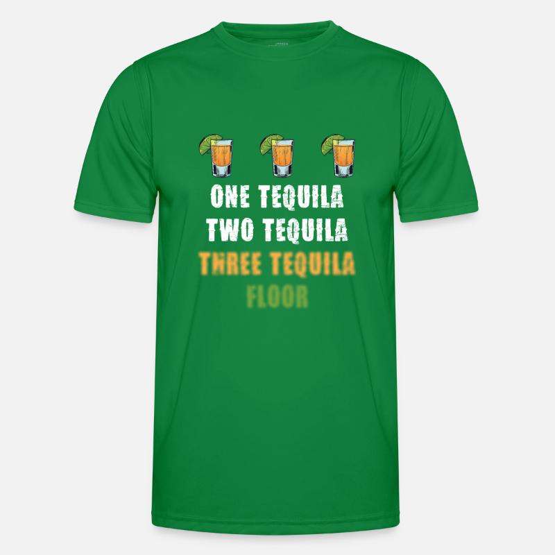 One Tequila Two Tequila Three Tequila Floor Männer Funktions-T-Shirt