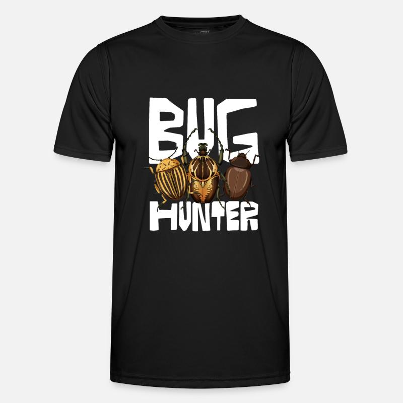 Bug Hunter Insect Lover Design - Men's Functional T-Shirt - black