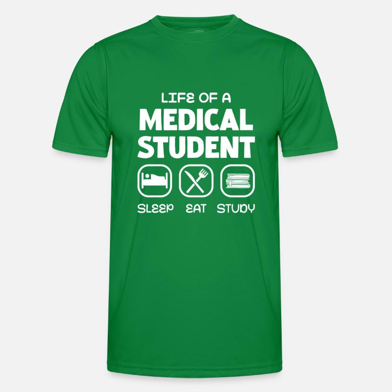 Das Leben Eines Medizinstudenten: Schlaf, Essen, Männer Funktions-T-Shirt