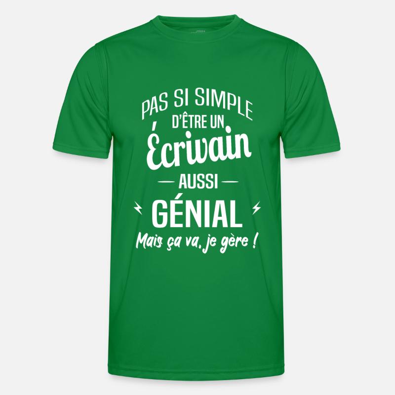 Écrivain T-shirt sport Homme