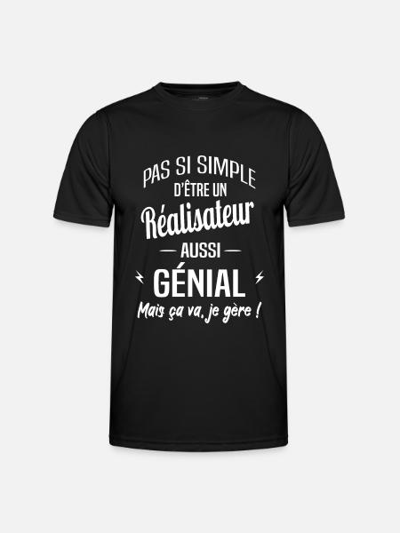 Réalisateur - T-shirt sport Homme - noir