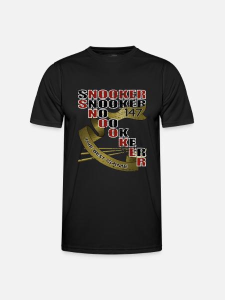 Snooker, Snooker Masters, Billard, - Männer Funktions-T-Shirt - Schwarz