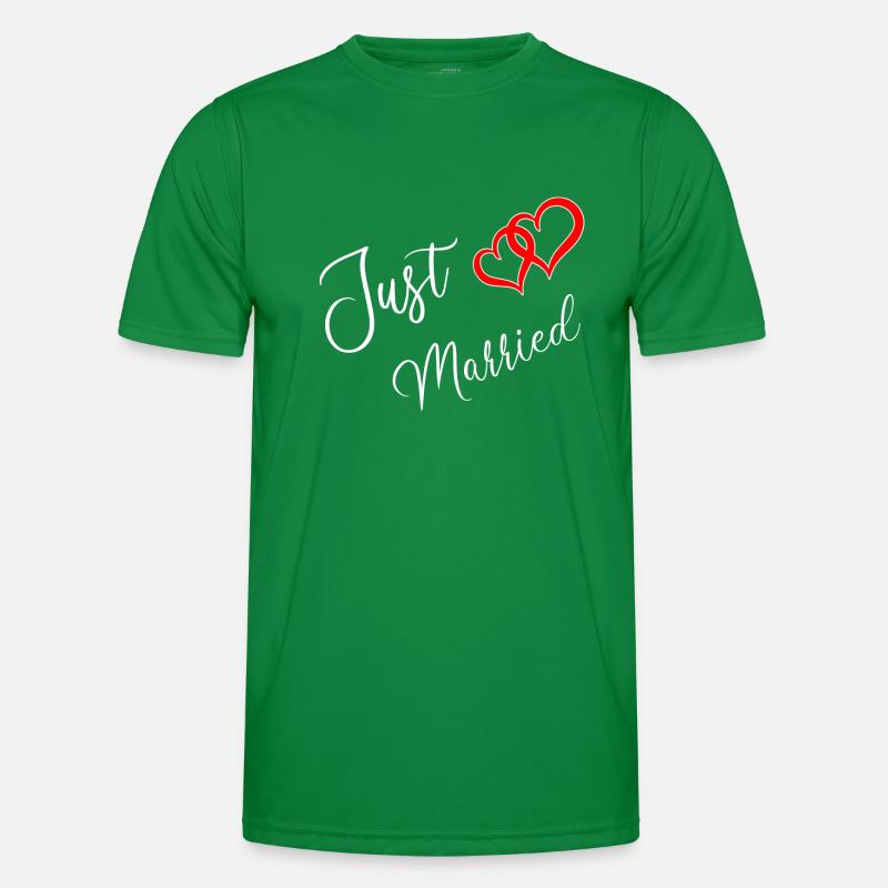 Just Married Men's Functional T-Shirt