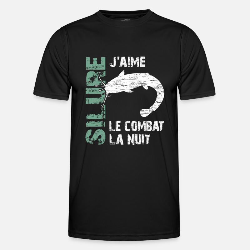Pêche au silure Combat avec le silure Pêche T-shirt sport Homme
