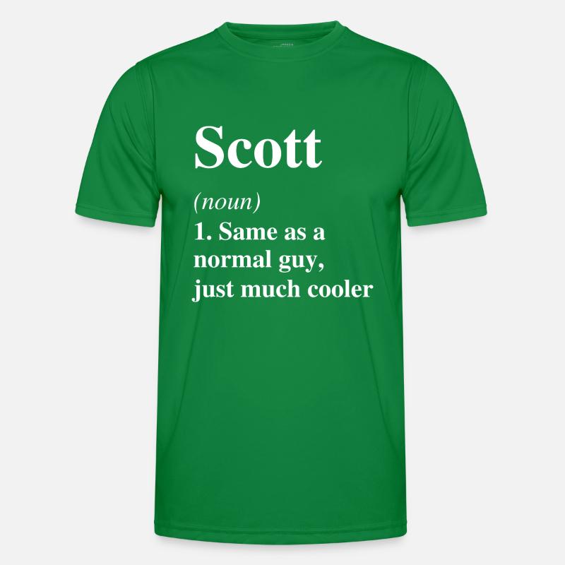 Scott Definition Cooler Name Spruch Geschenk Männer Funktions-T-Shirt