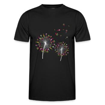 Wein - Männer Funktions-T-Shirt - Schwarz - Vorne - AI Model Male 178 dark (178cm)