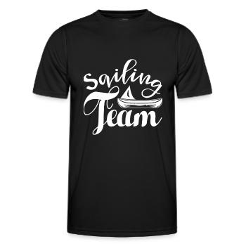 SEGEL TEAM - Männer Funktions-T-Shirt - Schwarz - Vorne - AI Model Male 178 dark (178cm)