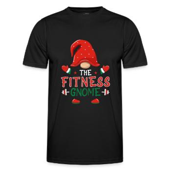 Le Gnome Fitness - Merry Christmas Fitness - T-shirt sport Homme - noir - Devant - AI Model Male 178 dark (178cm)