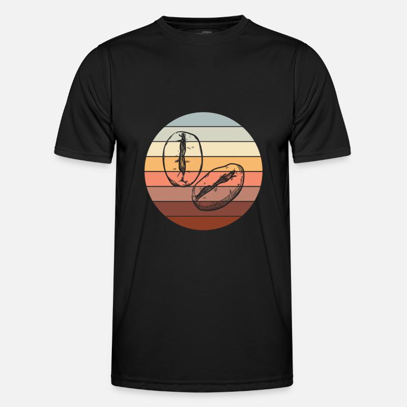 Retro Coffee - Men's Functional T-Shirt - black