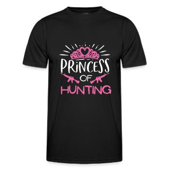 Princesse de la Chasse - T-shirt sport Homme - noir - Devant - AI Model Male 178 dark (178cm)