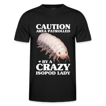 Isopoden - Männer Funktions-T-Shirt - Schwarz - Vorne - AI Model Male 178 dark (178cm)