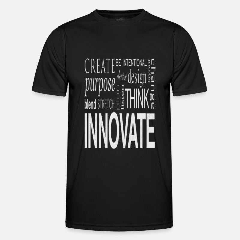 Create Design Innovate - Men's Functional T-Shirt - black