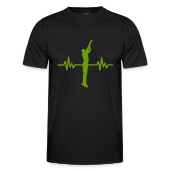 Haertbeat Basketball - USA - Team Sport - Hoops - Männer Funktions-T-Shirt - Schwarz - Vorne - AI Model Male 178 dark (178cm)