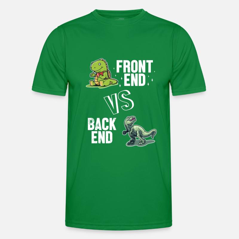 Frontend vs. Backend Developer Full Stack Men's Functional T-Shirt