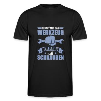 Schrauben Werkstatt Autoschrauber Kfz Mechaniker - Männer Funktions-T-Shirt - Schwarz - Vorne - AI Model Male 178 dark (178cm)