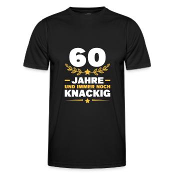 60. Geburtstag Geschenk Mann - Männer Funktions-T-Shirt - Schwarz - Vorne - AI Model Male 178 dark (178cm)