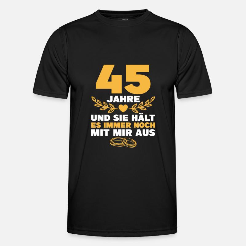 Messinghochzeit 45. Hochzeitstag Geschenk Mann Männer Funktions-T-Shirt