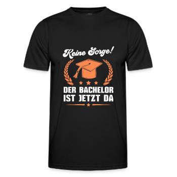 Bachelorprüfung bestanden Abschluss Bachelor - Männer Funktions-T-Shirt - Schwarz - Vorne - AI Model Male 178 dark (178cm)