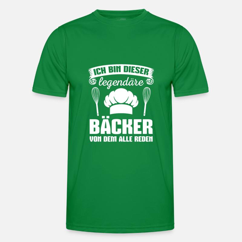 Backen Bäckerei Konditor Legendärer Bäcker Männer Funktions-T-Shirt