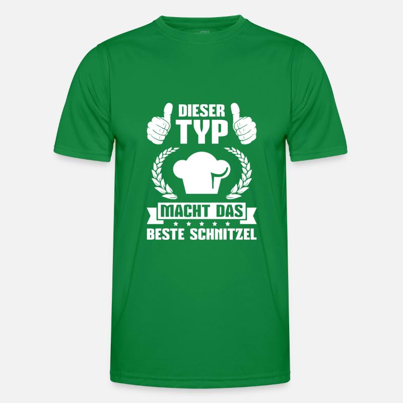 Kochen Schnitzel Koch Hobbykoch Männer Funktions-T-Shirt