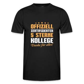 Jobwechsel Kollege Verabschiedung Mitarbeiter - Männer Funktions-T-Shirt - Schwarz - Vorne - AI Model Male 178 dark (178cm)