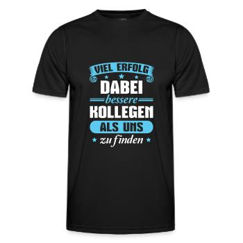 Abschiedsgeschenk Kollege Jobwechsel - Männer Funktions-T-Shirt - Schwarz - Vorne - AI Model Male 178 dark (178cm)