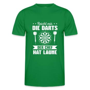 Dartsport Dartscheibe Dartspieler Geschenk - Männer Funktions-T-Shirt - Kelly Green - Vorne - AI Model Male 178 dark (178cm)