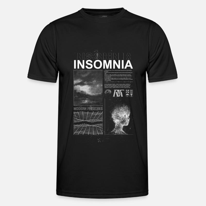 insomnia - Men's Functional T-Shirt - black