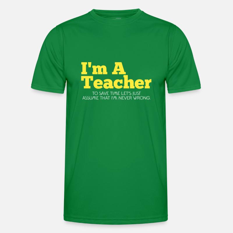 Ich bin ein Lehrer. Männer Funktions-T-Shirt