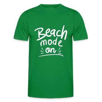Beach Mode On - Men's Functional T-Shirt - kelly green - Front - AI Model Male 178 dark (178cm)