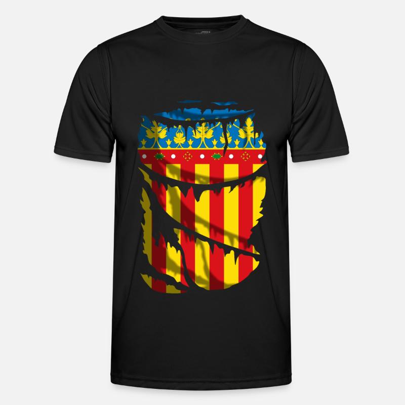 Drapeau de la Communauté valencienne T-shirt sport Homme
