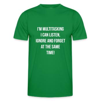ADHS - Multitasking - Männer Funktions-T-Shirt - Kelly Green - Vorne - AI Model Male 178 dark (178cm)