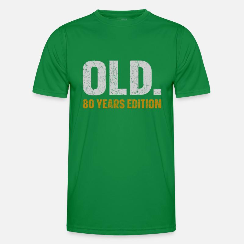 Old 80 Years Edition 80th Birthday Gift Idea Men's Functional T-Shirt