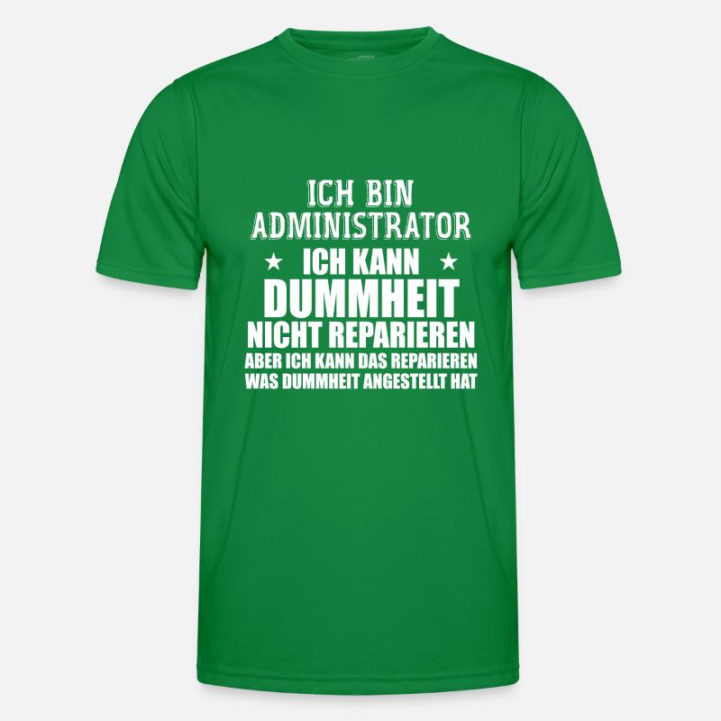 Admin Systemadministrator Lustige Sprüche T-shirt sport Homme