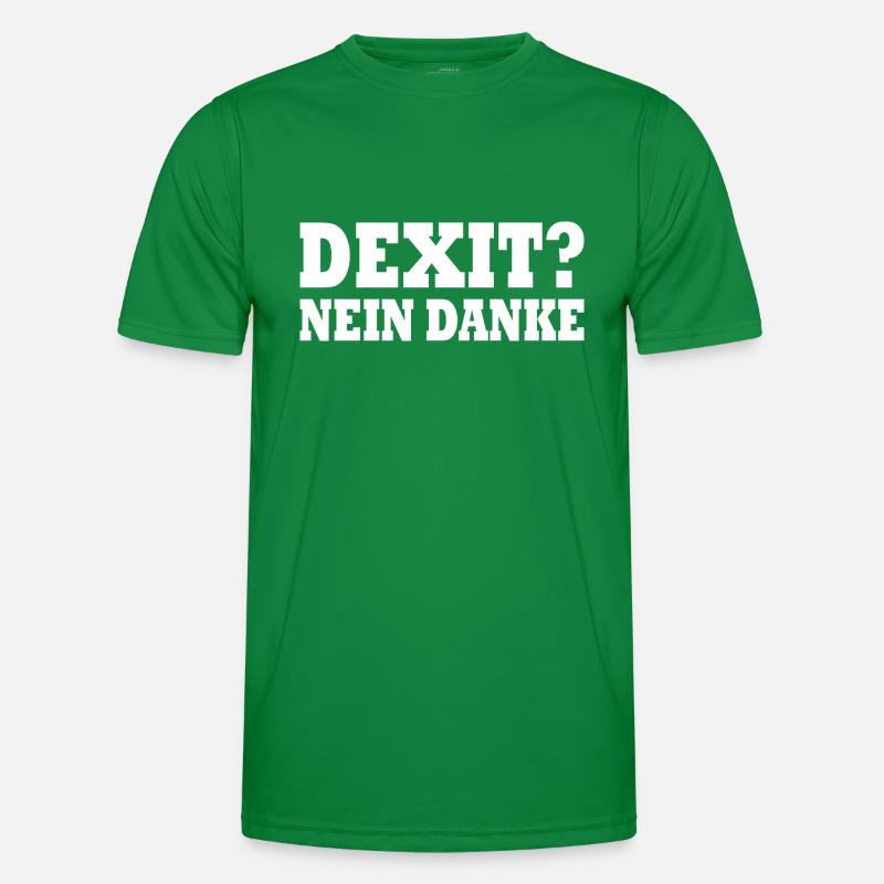 Dexit nein danke Männer Funktions-T-Shirt