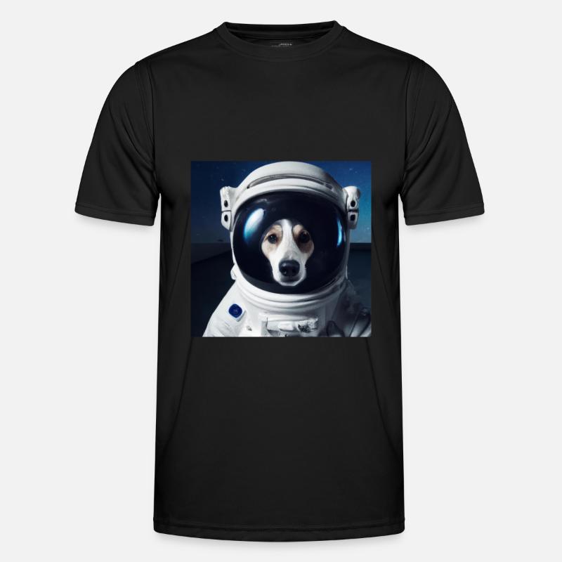 Chien dans l’espace T-shirt sport Homme