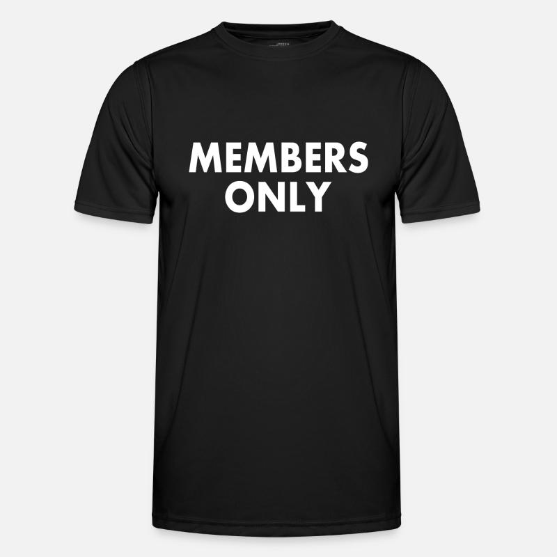 Members only - Männer Funktions-T-Shirt - Schwarz