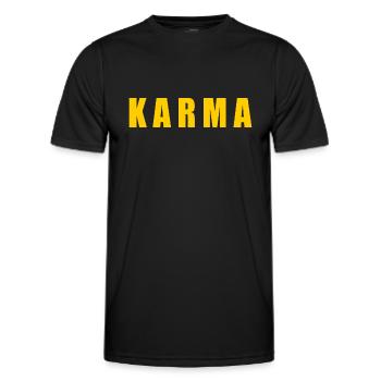 Karma - Men's Functional T-Shirt - black - Front - AI Model Male 178 dark (178cm)
