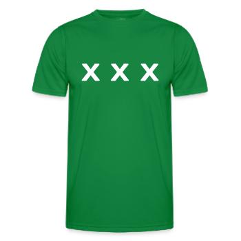 Bowling Bowling ball Strike "XXX" Striker - Men's Functional T-Shirt - kelly green - Front - AI Model Male 178 dark (178cm)