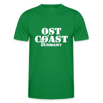 ostsee strandfeeling sommer-vibes rügen ostküste - Men's Functional T-Shirt - kelly green - Front - AI Model Male 178 dark (178cm)